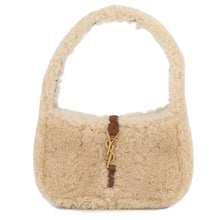 Load image into Gallery viewer, SAINT LAURENT PARIS LE 5 A 7 Handbag Beige/Brown760375GAAD29587 Shearling Leather
