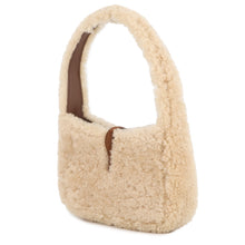 Load image into Gallery viewer, SAINT LAURENT PARIS LE 5 A 7 Handbag Beige/Brown760375GAAD29587 Shearling Leather
