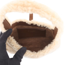 将图像加载到图库查看器中，SAINT LAURENT PARIS LE 5 A 7 Handbag Beige/Brown760375GAAD29587 Shearling Leather Size Mini
