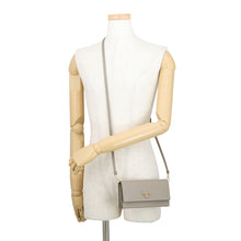 Load image into Gallery viewer, PRADA Shoulder Bag clay gray1NF059_2DB3_F0572 Saffiano LeatherLeather
