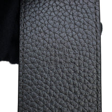 将图像加载到图库查看器中，LOUIS VUITTON Logo Shoulder Strap Noir/MetalicGrayJ02392 Leather
