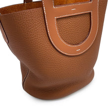 将图像加载到图库查看器中，HERMES In the loop Gold Taurillon Clemence Swift Leather Size 18
