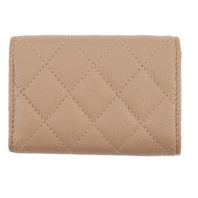 将图像加载到图库查看器中，CHANEL Tri-fold compact wallet BeigeAP0230 Caviar Leather
