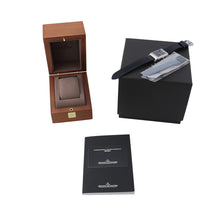 将图像加载到图库查看器中，JAEGER-LE COULTRE Reverso Tribute Duo Small Seconds H47mm×W28.3mm Stainless Steel Leather Blue/Silver DialQ3988481
