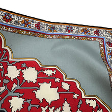 将图像加载到图库查看器中，HERMES Giant Square Tapis Persans Size 140 Red/Multicolor Silk100%
