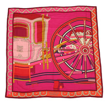 Load image into Gallery viewer, HERMES Giant Square BALADE EN BERLI Size 140 Red/Multicolor Cashmere70% Silk30%
