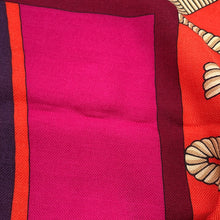 Load image into Gallery viewer, HERMES Giant Square BALADE EN BERLI Size 140 Red/Multicolor Cashmere70% Silk30%
