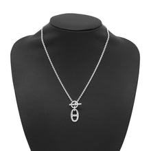 将图像加载到图库查看器中，HERMES Chaine d'Ancre Amulette Necklace SV925
