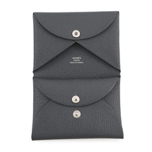 将图像加载到图库查看器中，HERMES Calvi Duo Grimist Chevre Myzore Goatskin
