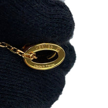 将图像加载到图库查看器中，HERMES Pop Ash Necklace Size Mini New Gold Lacquer Gold Plated
