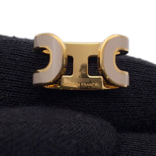 将图像加载到图库查看器中，HERMES Pop Ash Ear Cuff Marong rasse Gold Plated Lacquer
