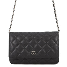 Load image into Gallery viewer, CHANEL Matelasse Classic Chain Wallet BlackAP0250-Y01588-C3906 Caviar Leather
