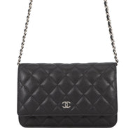 CHANEL Matelasse Classic Chain Wallet BlackAP0250-Y01588-C3906 Caviar Leather
