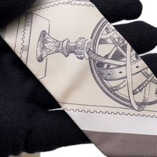 将图像加载到图库查看器中，HERMES Twilly Fauve Stamp Enthusiast Parchement/Graphite/Gray Silk100%
