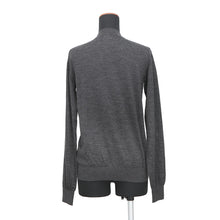 Load image into Gallery viewer, HERMES Medor Wood Button Cardigan Size 34 Gray5H2736DP Cashmere70% Silk30%

