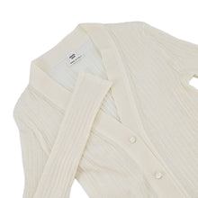 Load image into Gallery viewer, HERMES cardigan Size 36 Ivory6E2735DG Cashmere70% Silk30%
