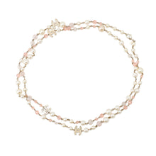 Load image into Gallery viewer, CHANEL CC Logo Faux Pearl Long Necklace Faux Pearl Beads Gold Plated
