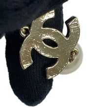 Load image into Gallery viewer, CHANEL CC Logo Faux Pearl Long Necklace Faux Pearl Beads Gold Plated
