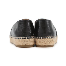 将图像加载到图库查看器中，CHANEL CC Logo espadrilles Black/SilverG29762 Patent Leather Raffia Size 37
