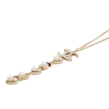 Load image into Gallery viewer, CHANEL CC Logo Star/Heart/No. 5 Motif Necklace Gold/Transparent Gold Plated Faux Pearl Rhinestone
