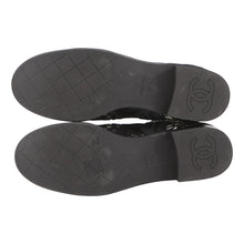 Load image into Gallery viewer, CHANEL Embroidery Grosgrain short boots BlackG45519-B15907-94305 race Size 371/2
