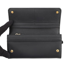 Load image into Gallery viewer, PRADA Bifold WalletNagazai Cloth Black1MH132_QWA_F0002 Saffiano LeatherLeather
