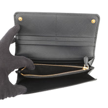 Load image into Gallery viewer, PRADA Bifold WalletNagazai Cloth Black1MH132_QWA_F0002 Saffiano LeatherLeather
