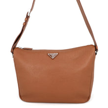 Load image into Gallery viewer, PRADA Vitello Dino Shoulder Bag Brown2VH182 Grain Leather
