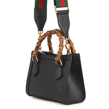 将图像加载到图库查看器中，GUCCI Diana Bamboo 2WAYHandbag Black702732 U3ZDT 1073 Leather Size Small
