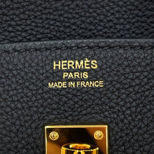 将图像加载到图库查看器中，HERMES Birkin Black Togo Leather Size 25
