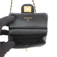 Load image into Gallery viewer, CHANEL Matelasse ChainClutch Bag BlackAP2271 Lambskin
