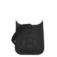 HERMES Evelyne Amazon Long Black Taurillon Clemence Size TPM