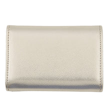 Load image into Gallery viewer, CHANEL CC Logo Small Flap Wallet Light GoldAP4655 MetalicCaviar Leather

