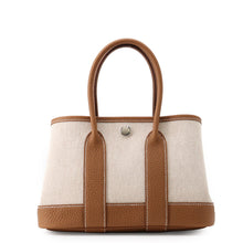 Load image into Gallery viewer, HERMES Neo Garden Ecru/Gold Toile H Negonda Leather Size 23
