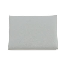 将图像加载到图库查看器中，HERMES Calvi Duo Blue Gacier Epsom
