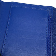 Load image into Gallery viewer, CHANEL Boy Chanel Tri-Fold Wallet BlueA84385 Caviar Leather
