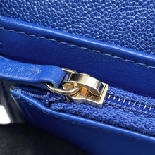 Load image into Gallery viewer, CHANEL Boy Chanel Tri-Fold Wallet BlueA84385 Caviar Leather
