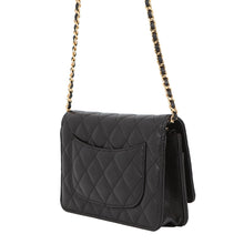Load image into Gallery viewer, CHANEL Matelasse Classic Chain Wallet BlackAP0250 Caviar Leather
