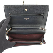 Load image into Gallery viewer, CHANEL Matelasse Classic Chain Wallet BlackAP0250 Caviar Leather
