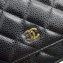 Load image into Gallery viewer, CHANEL Matelasse Classic Chain Wallet BlackAP0250 Caviar Leather
