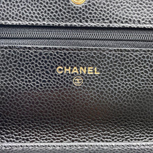Load image into Gallery viewer, CHANEL Matelasse Classic Chain Wallet BlackAP0250 Caviar Leather
