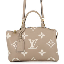 将图像加载到图库查看器中，LOUIS VUITTON Petit Palais Tourterelle ClaimsM58914 Bicolor Monogram Empreinte Leather Size PM
