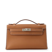 Load image into Gallery viewer, HERMES PochetteKelly Gold Swift Leather Size 22
