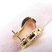将图像加载到图库查看器中，Van Cleef &amp; Arpels Vintage Alhambra Guilloched EarringsVCARP3JL00 18K Yellow Gold
