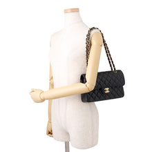 将图像加载到图库查看器中，CHANEL Matelasse23 Flap Chain Shoulder Bag BlackA01113 Caviar Leather Size 23
