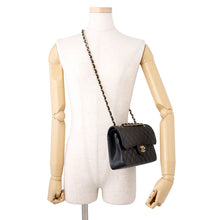 将图像加载到图库查看器中，CHANEL Matelasse23 Flap Chain Shoulder Bag BlackA01113 Caviar Leather Size 23
