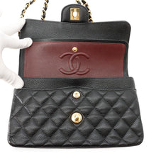 将图像加载到图库查看器中，CHANEL Matelasse23 Flap Chain Shoulder Bag BlackA01113 Caviar Leather Size 23
