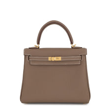 将图像加载到图库查看器中，HERMES Kelly Retourne Etoupe Togo Leather Size 25

