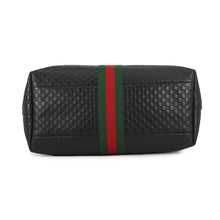 将图像加载到图库查看器中，GUCCI Ophidia Gillio Large Tote Bag Black/Green/Red865452 GGEmbossed Leather
