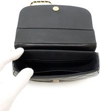 Load image into Gallery viewer, CHANEL Matelasse Half Moon Phone Holder Chain Shoulder Bag BlackAP3367-B12912-94305 Shiny Aged Calf Leather
